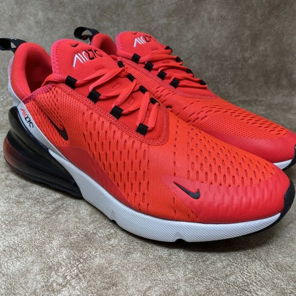 Nike Air Max 270 Red Orbit Black Running Shoes Men - Picture 3 of 10